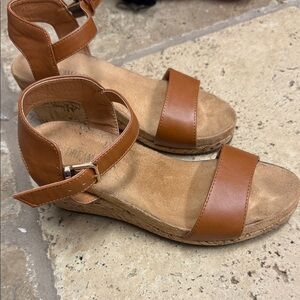 Dream Pairs Tan Wedge Sandals